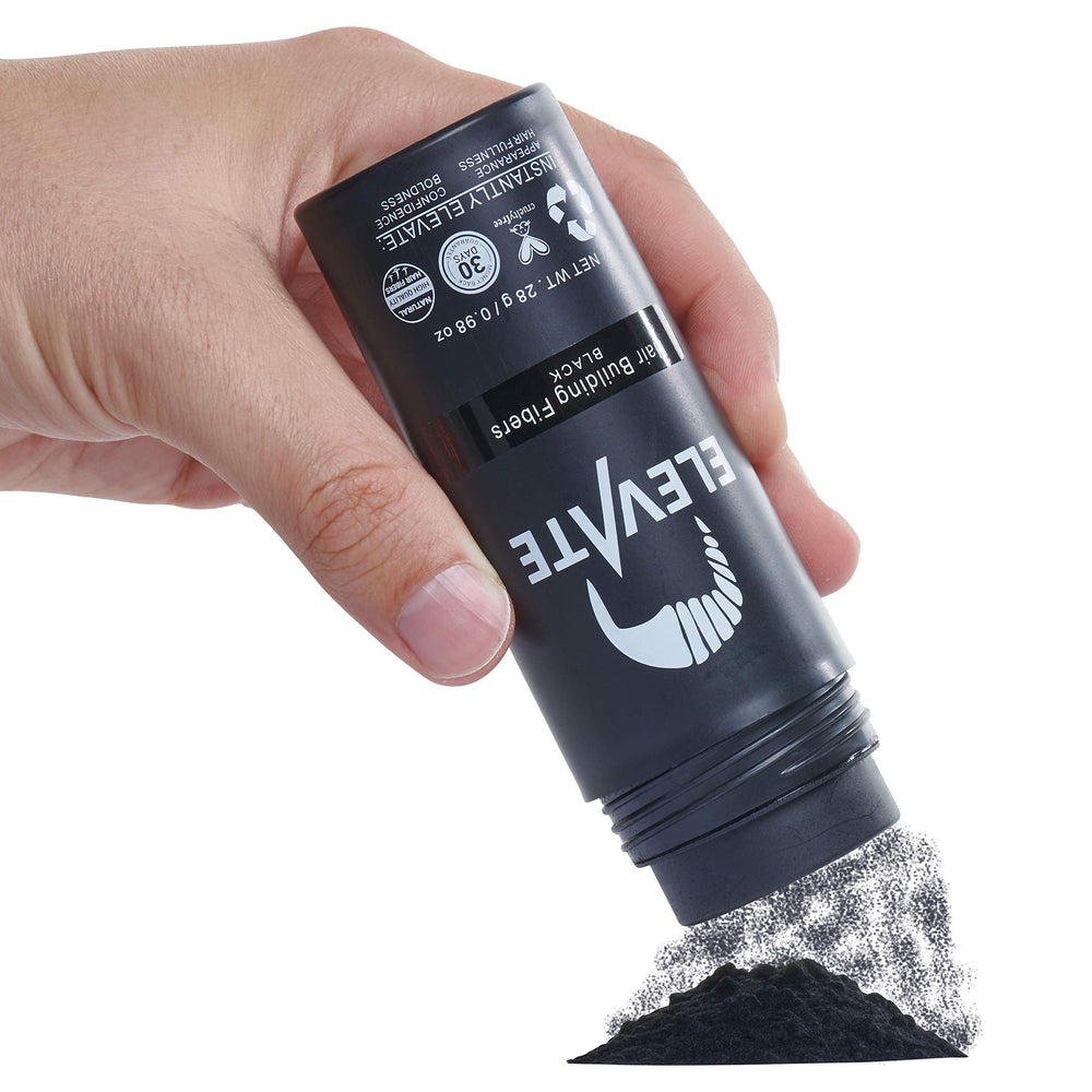 Elevate Hair Fibers wash-out demonstration shows easy removal.