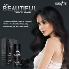 Elevate Hair Perfecting 2-in-1 Kit crown coverage creates fuller look.
