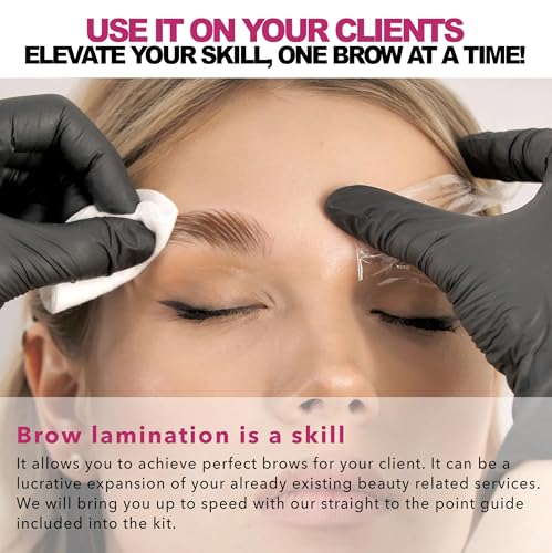 Elevate the Beauty at-home brow lamination setup enables professional-looking results.
