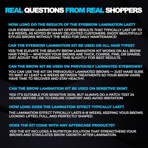 Elevate The Beauty Brow Lamination Kit results shown on a model's groomed brows