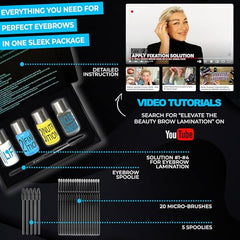 Elevate The Beauty Brow Lamination Kit instruction manual with step-by-step guides and tips
