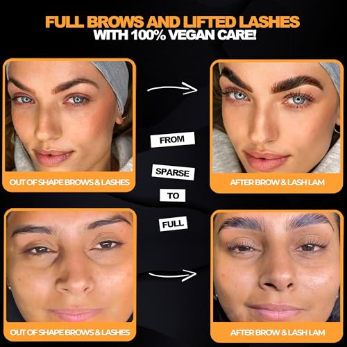 Elevate the Beauty brow lamination tools arranged for precise, foolproof application.