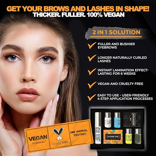 Elevate the Beauty lash lift lotion bottle ready for long-lasting curl at home.