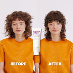 ELEVEN AUSTRALIA Frizz Control Shaping Cream squeeze-bottle enables on-the-go styling with defined waves.