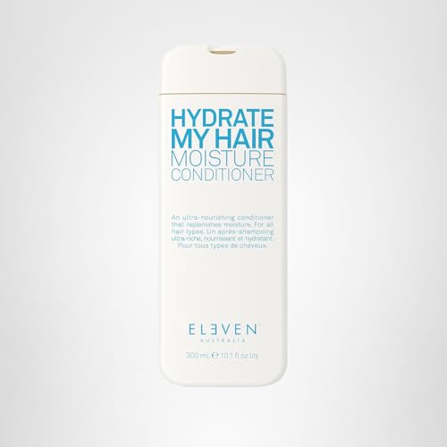 ELEVEN AUSTRALIA Hydrate My Hair conditioner on hair surface adds shine and improves manageability.