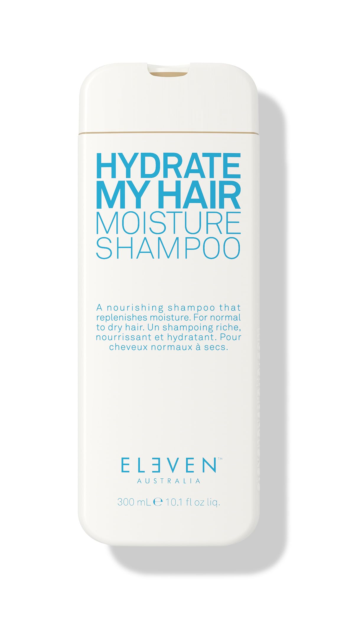 ELEVEN AUSTRALIA Hydrate My Hair shampoo bottle front view for hydrated shine
