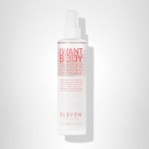 Packaging and design of ELEVEN AUSTRALIA I Want Body Texture Spray highlights ease of use