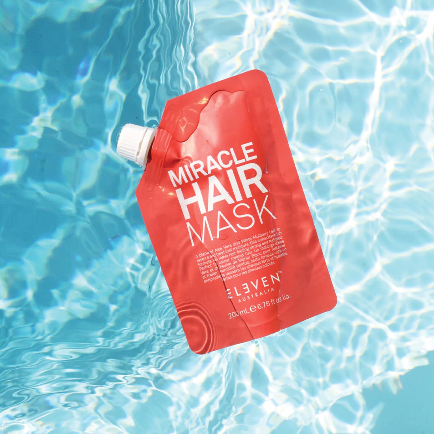 ELEVEN AUSTRALIA Miracle Hair Mask on hair adds shine and volume for a healthy look
