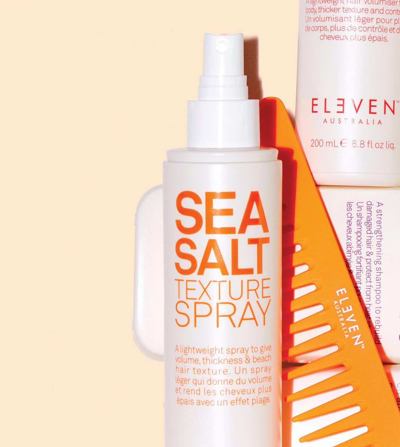 ELEVEN AUSTRALIA Sea Salt Texture Spray demonstrates lightweight hold for flexible style
