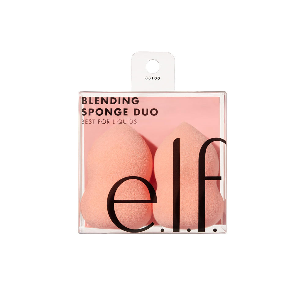 e.l.f. Blending Sponge Duo's rounded end for flawless foundation blending