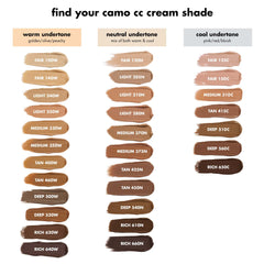 e.l.f. Camo CC Cream SPF 30 swatch demonstrates sun protection with coverage.