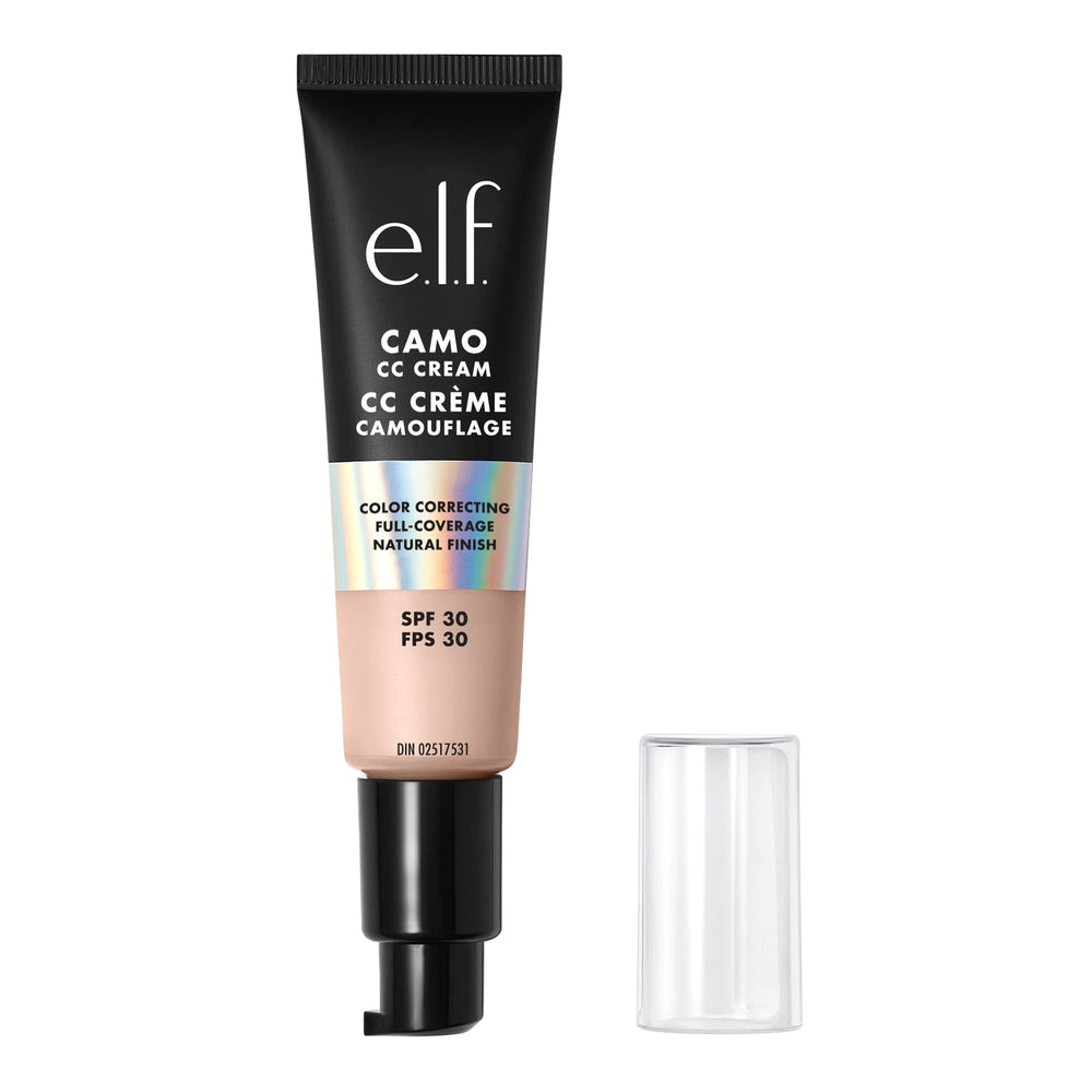 e.l.f. Camo CC Cream tube exterior promises natural-looking full coverage.