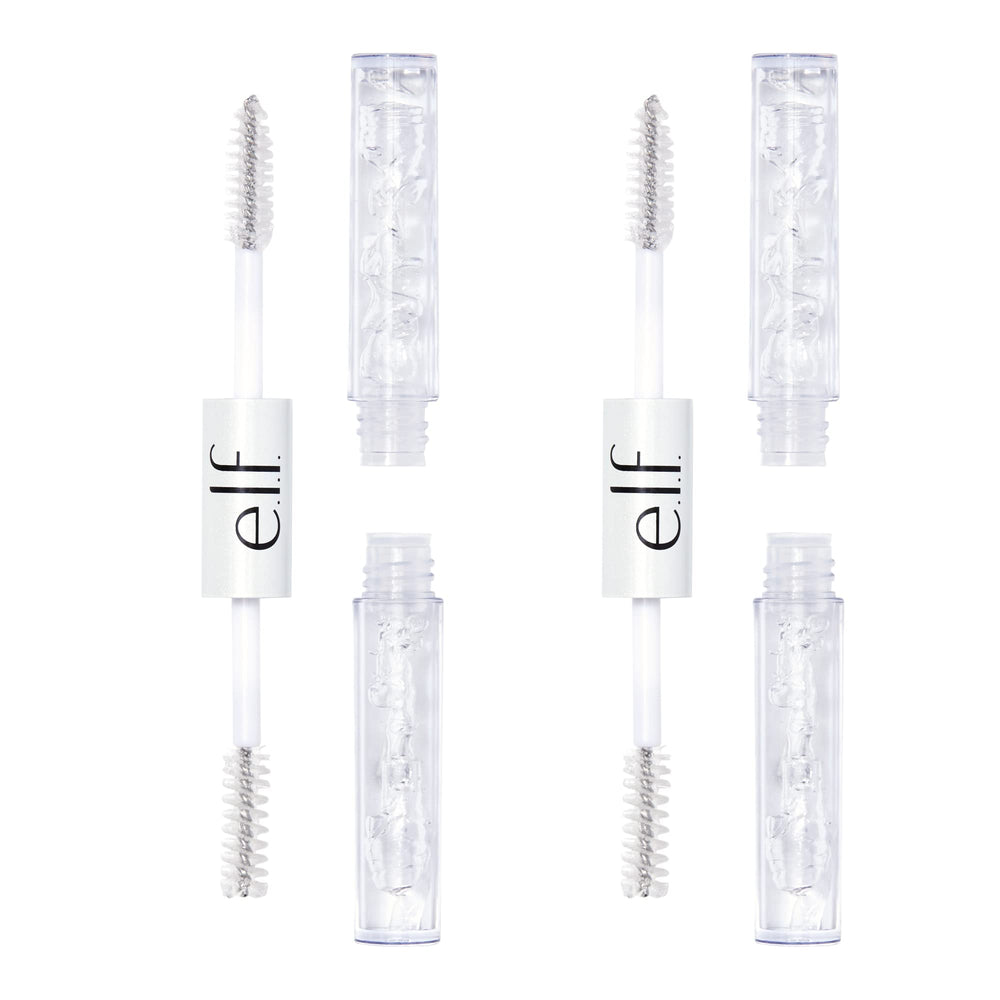 e.l.f. gel in use on brows demonstrating neat, natural hold and groomed finish