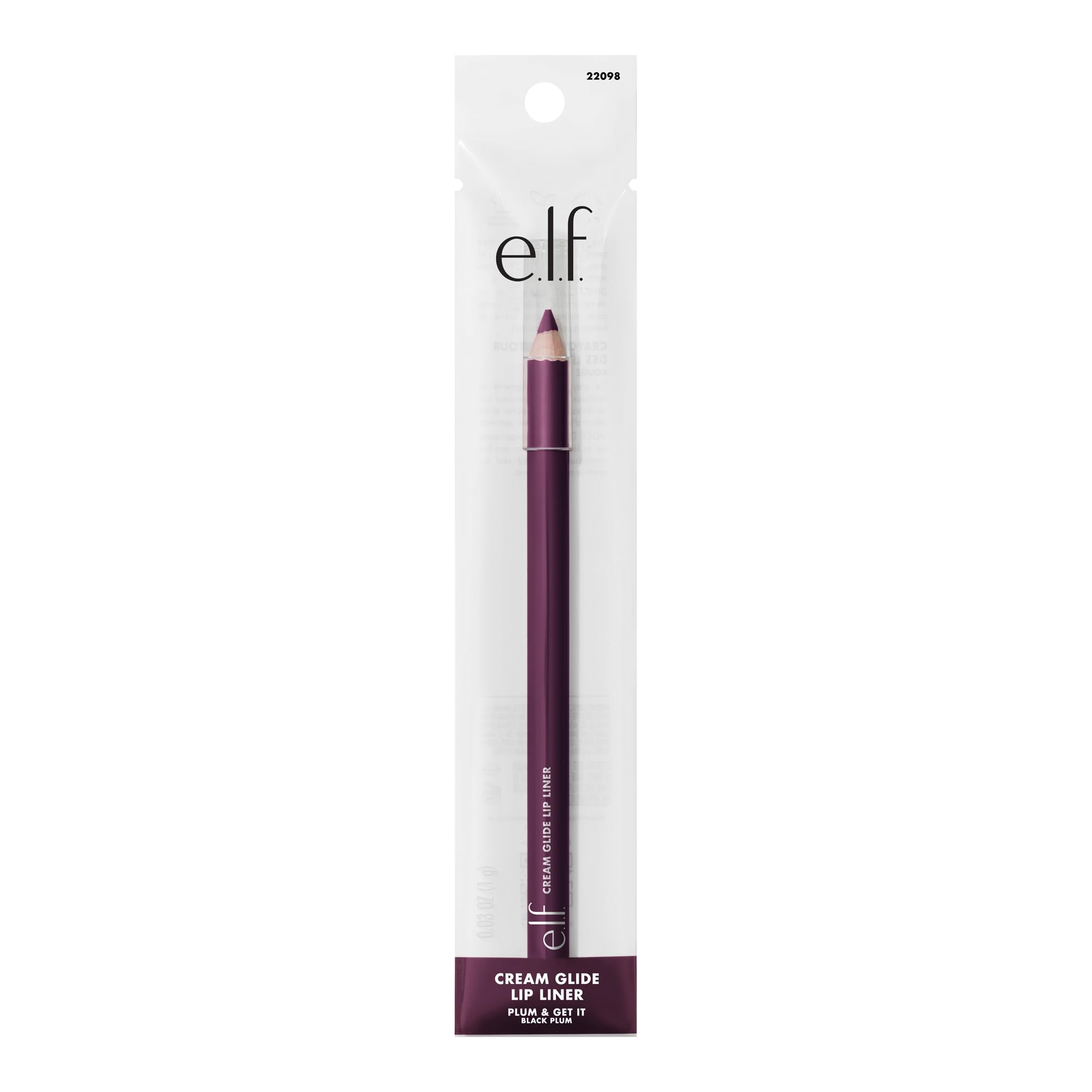 e.l.f. Cream Glide Lip Liner sculpted-lips helps define and fill with precision.