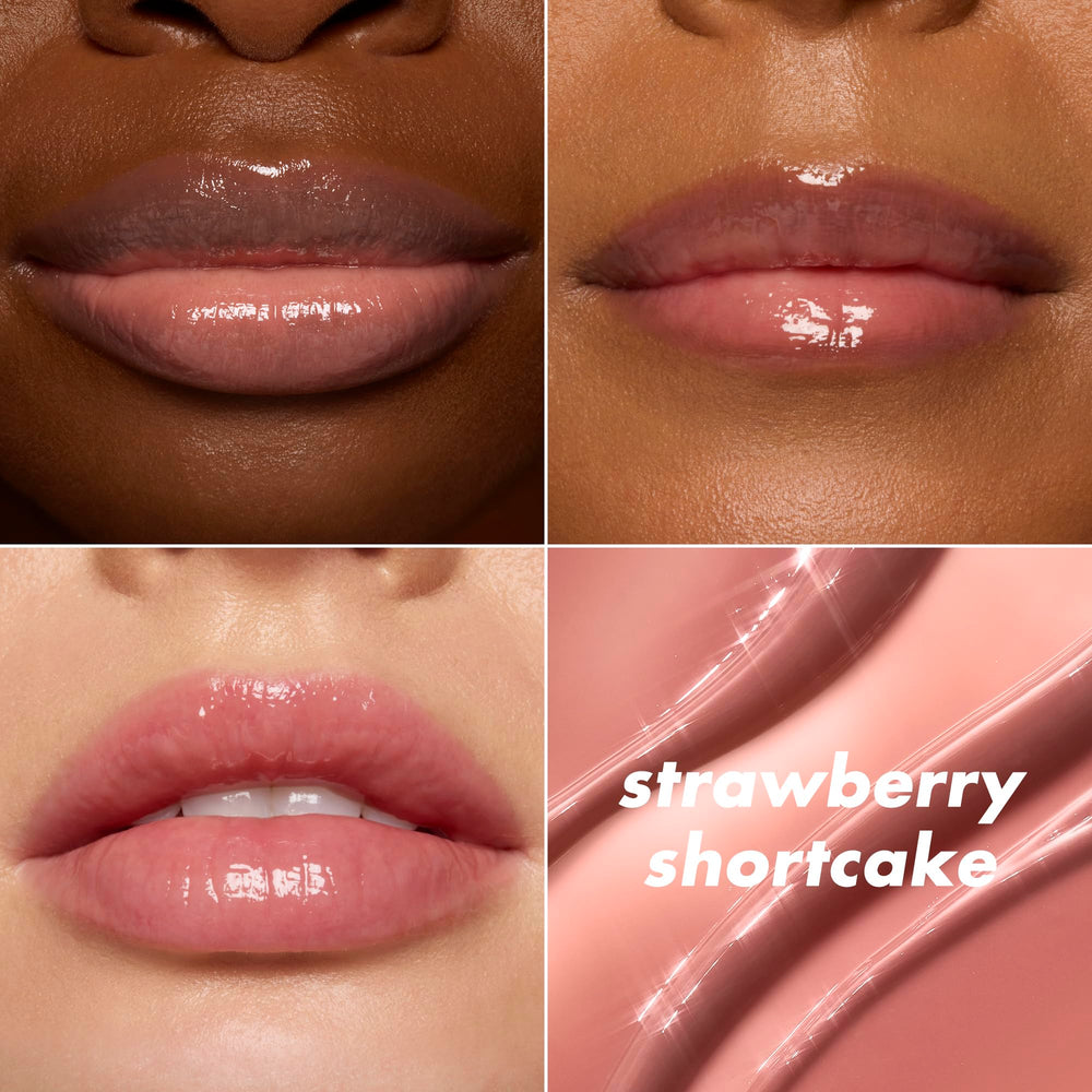 e.l.f. Glow Reviver Blackberry Sorbet lip balm offers bold color and moisture.