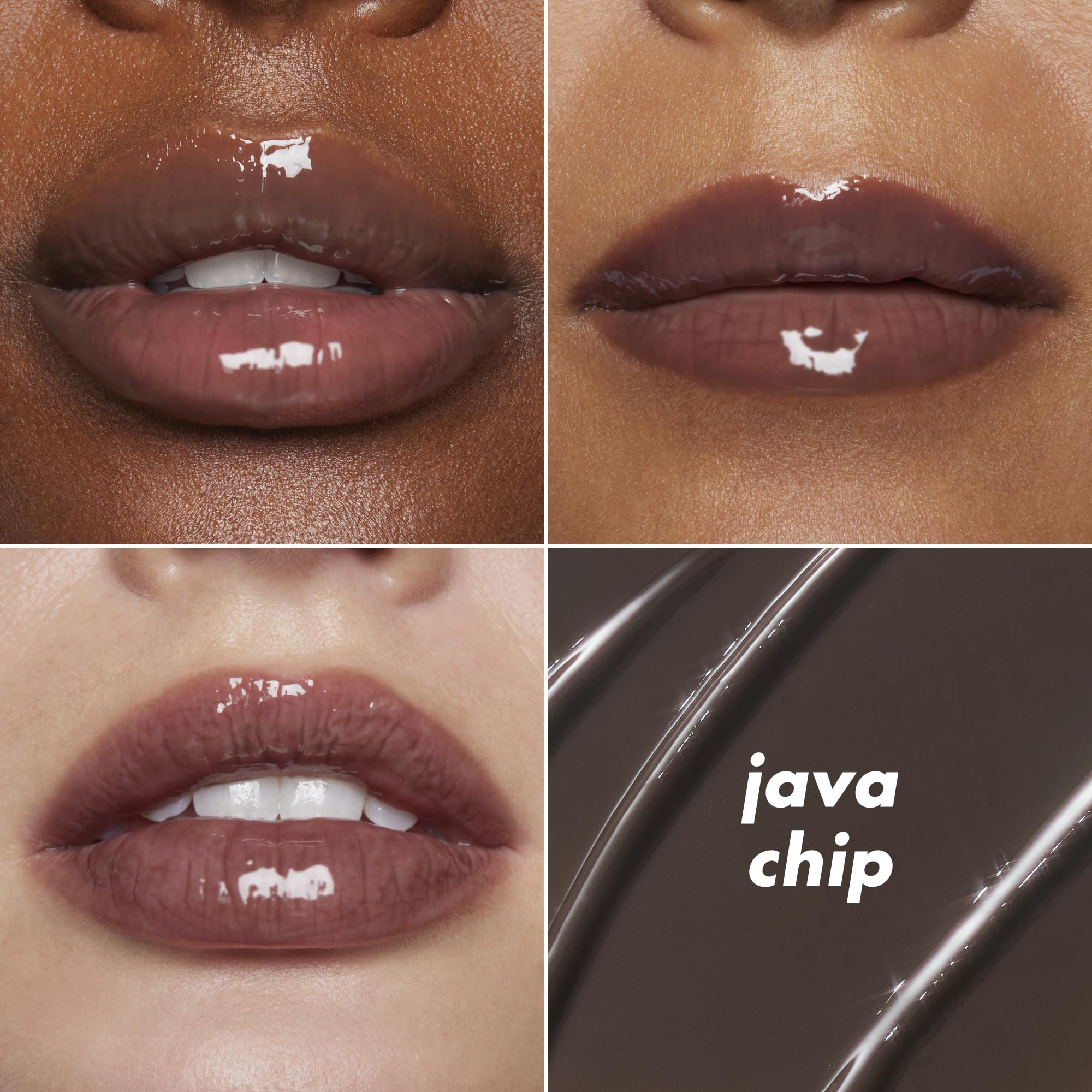 e.l.f Glow Reviver Blackberry Sorbet swatch with glossy finish