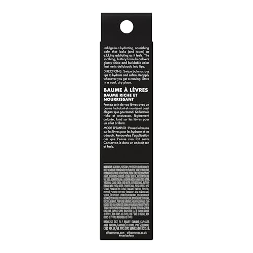 e.l.f. Glow Reviver Lip Balm packaging swatch shows portable shine and reference.