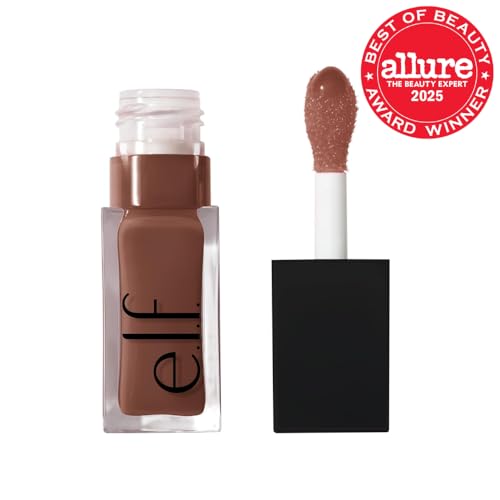 e.l.f. Glow Reviver Lip Oil XXl applicator hugs lips for smooth, non-sticky application.