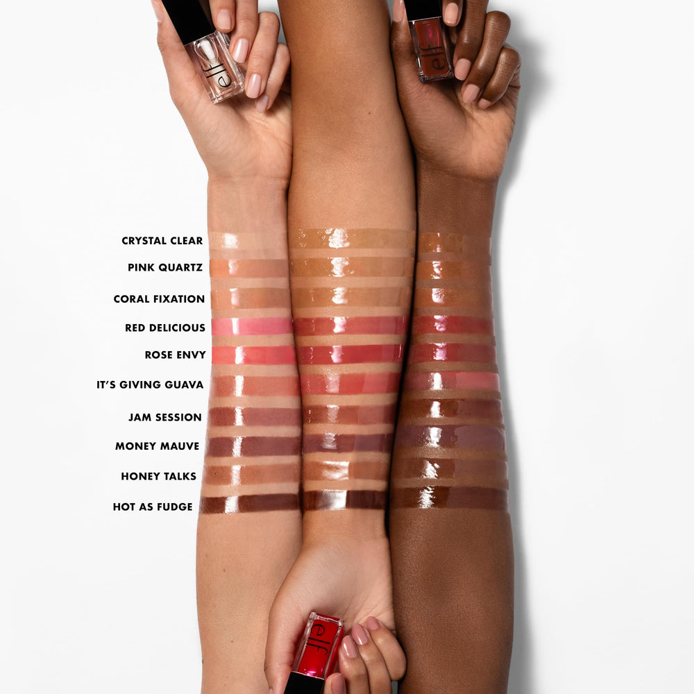 e.l.f. Glow Reviver Lip Oil nourishing oils like jojoba and apricot.