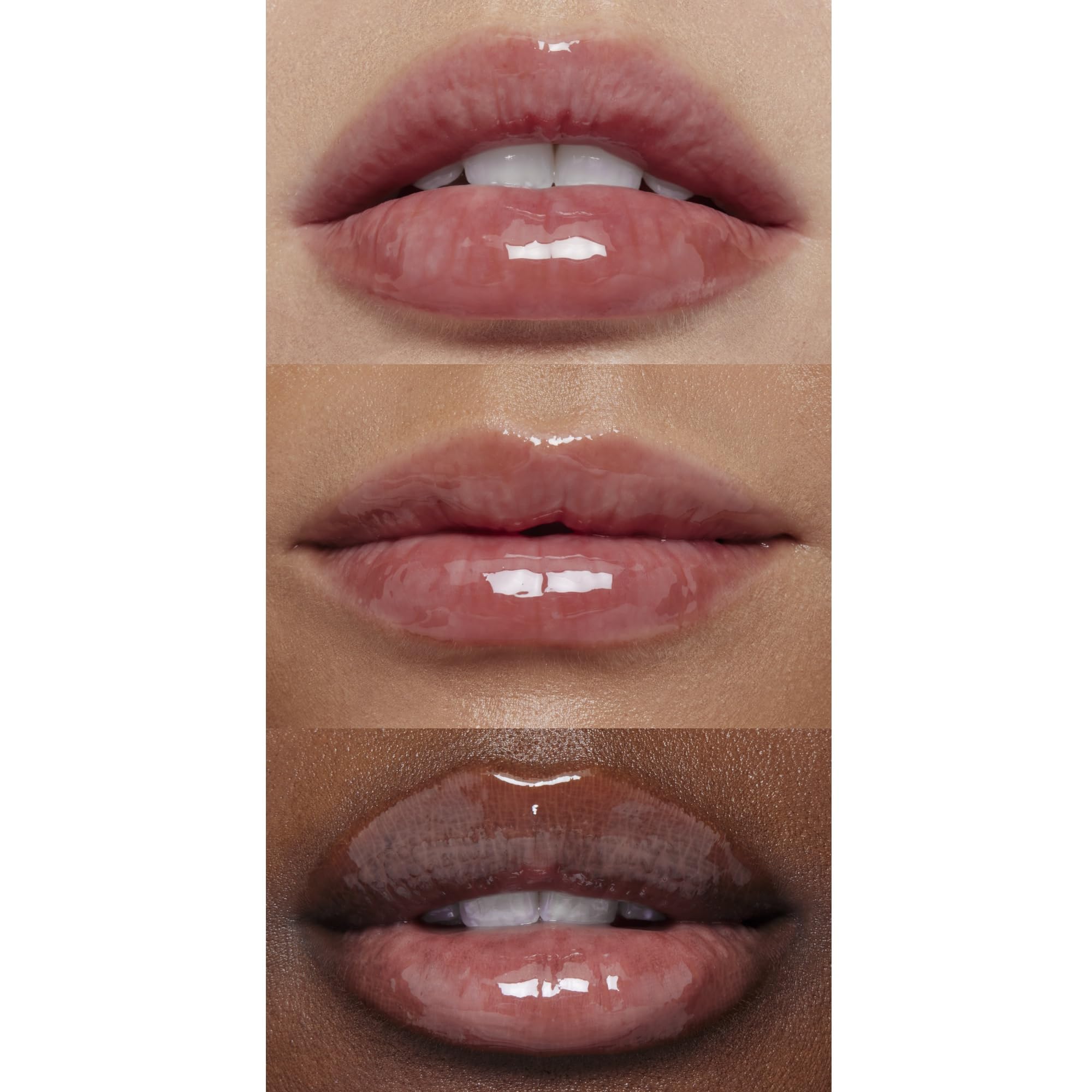 e.l.f. Glow Reviver Lip Oil mint-scent swatch highlights refreshing lip care.
