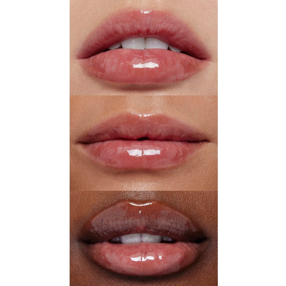 e.l.f. Glow Reviver Lip Oil mint-scent swatch highlights refreshing lip care.