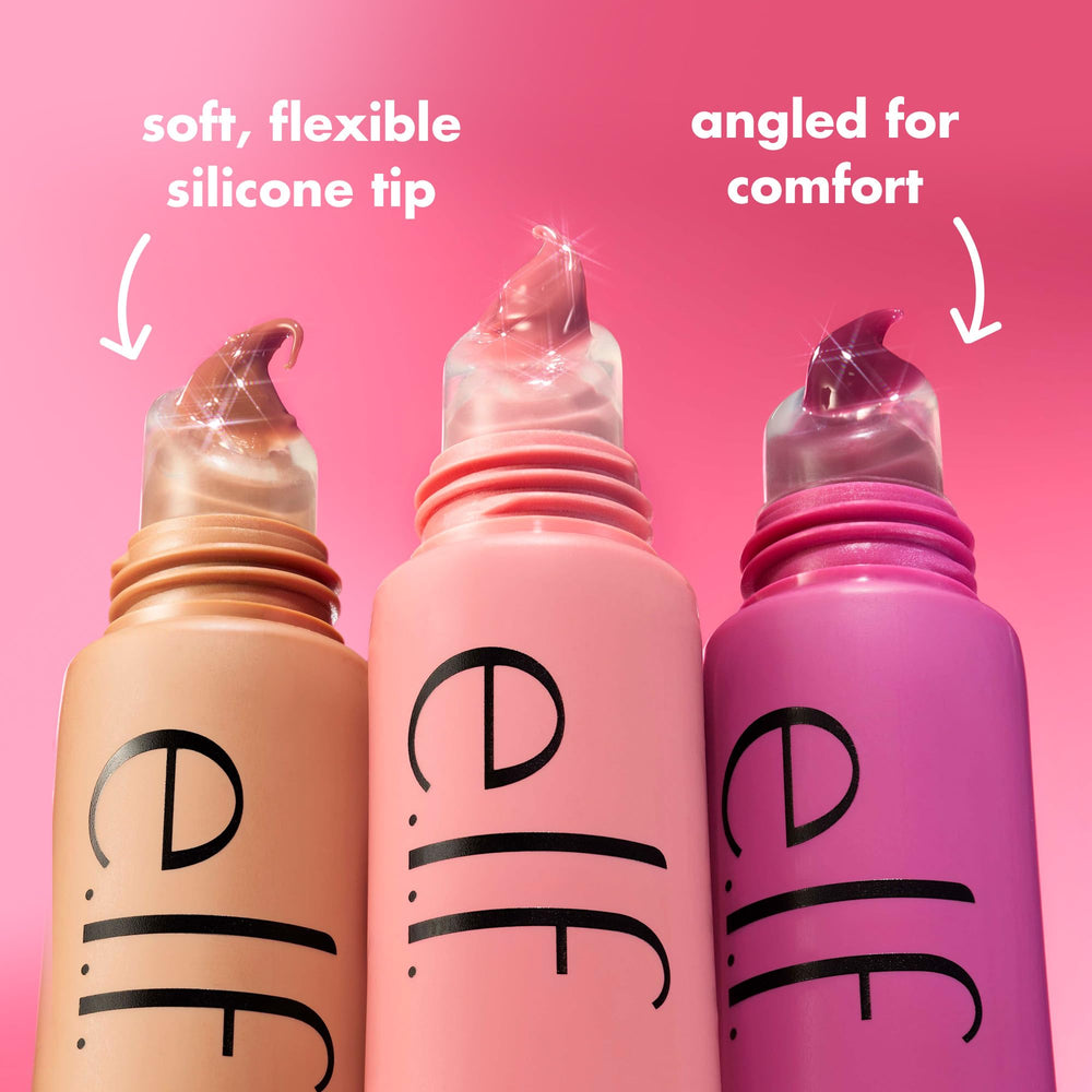 e.l.f. Glow Reviver Strawberry Shortcake lip balm delivers soft pink shine and hydration.