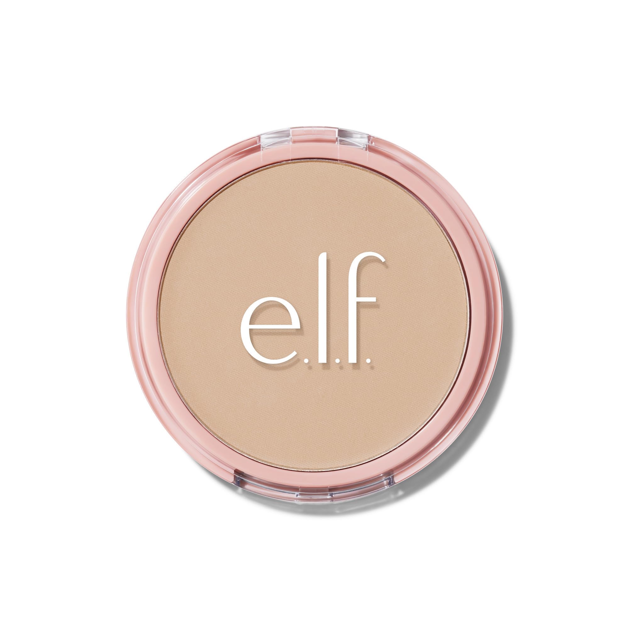 e.l.f. Halo Glow Powder Filter compact jar shows ultra-fine finish for natural glow.