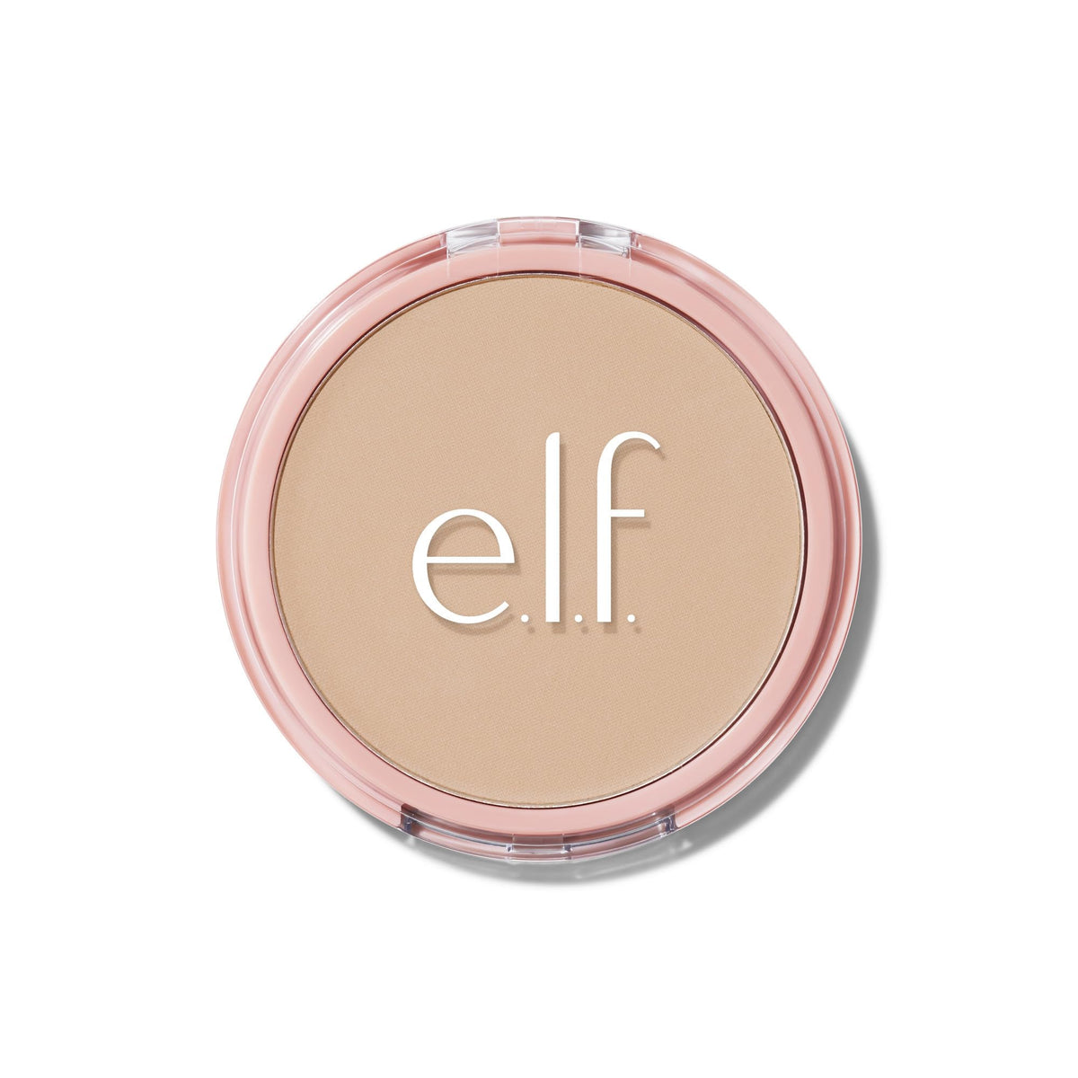 e.l.f. Halo Glow Powder Filter compact jar shows ultra-fine finish for natural glow.