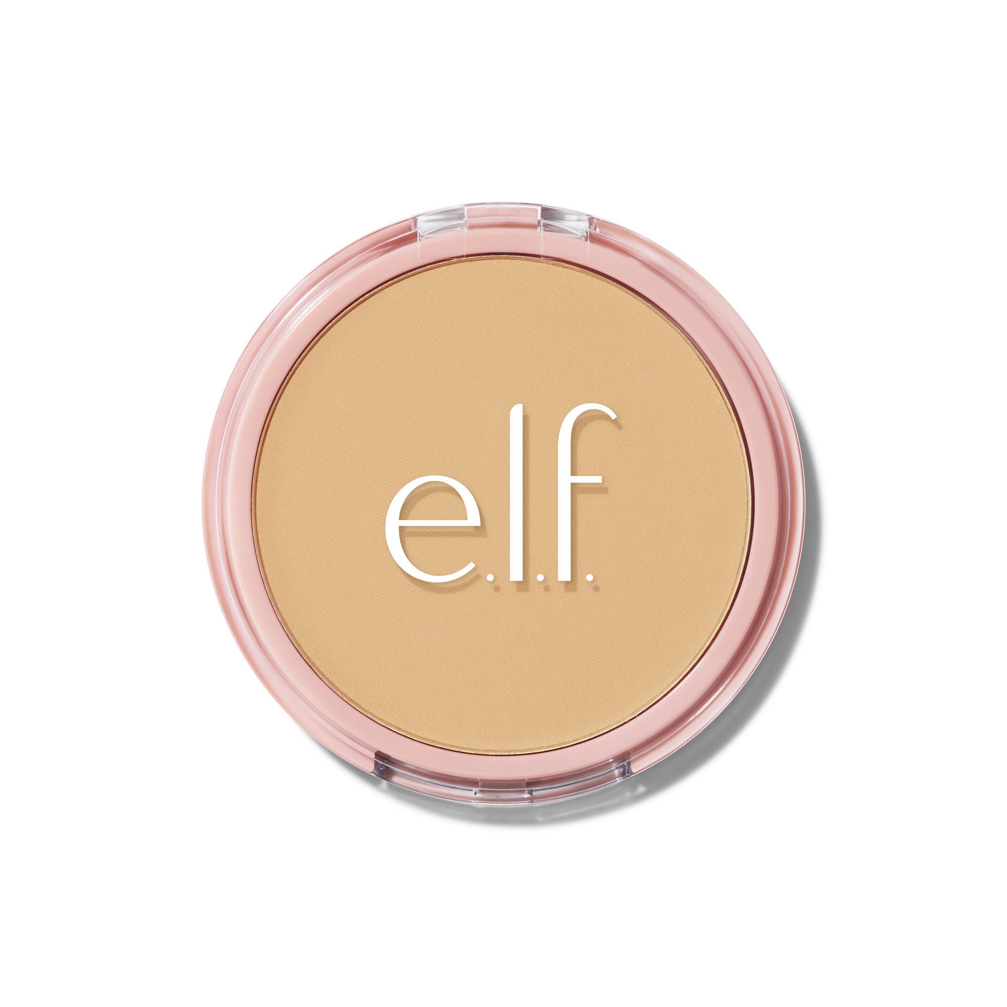 e.l.f. Halo Glow Powder Filter compact with puff delivering a soft-focus glow