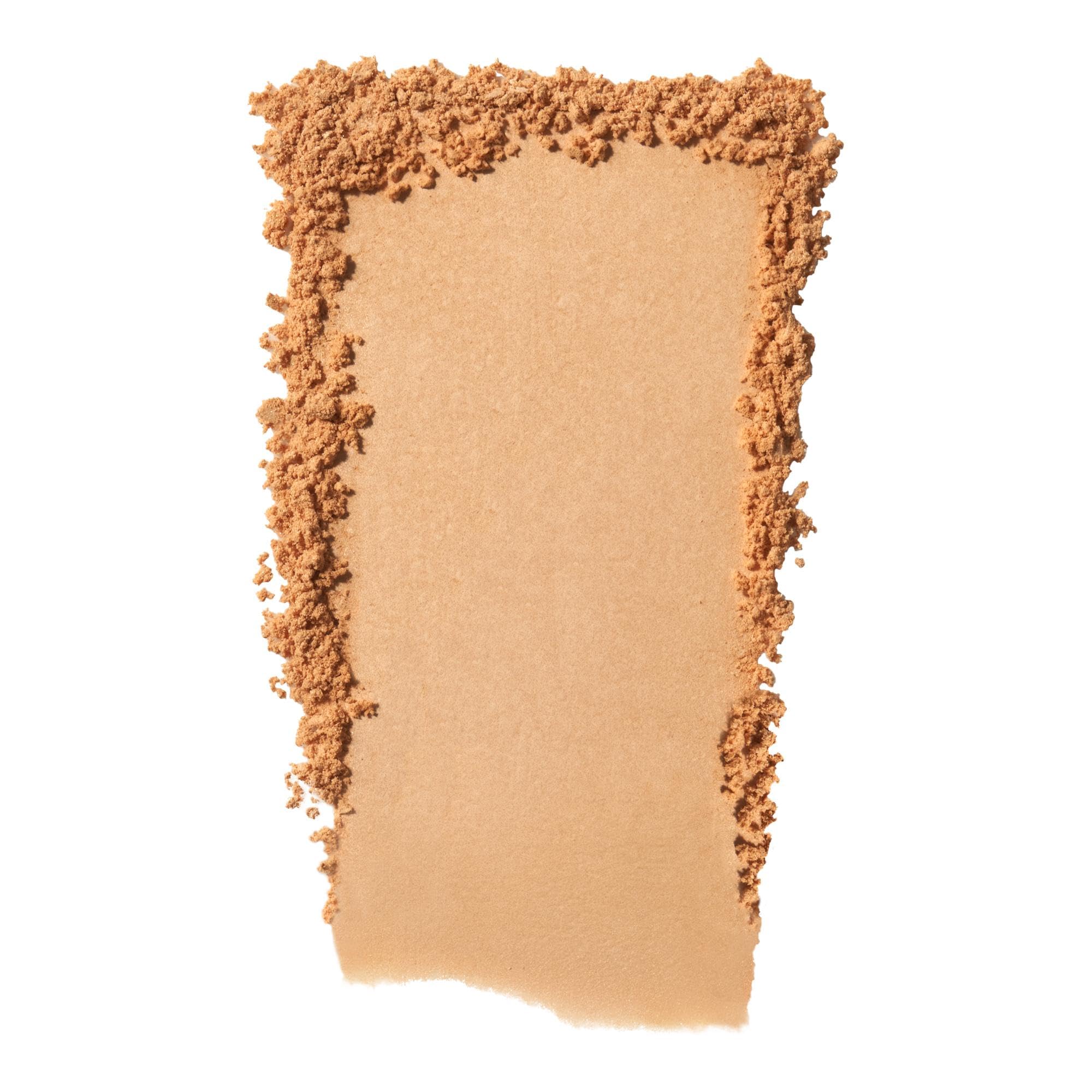 e.l.f. Halo Glow Powder Filter on-application press with puff for crease-resistant finish