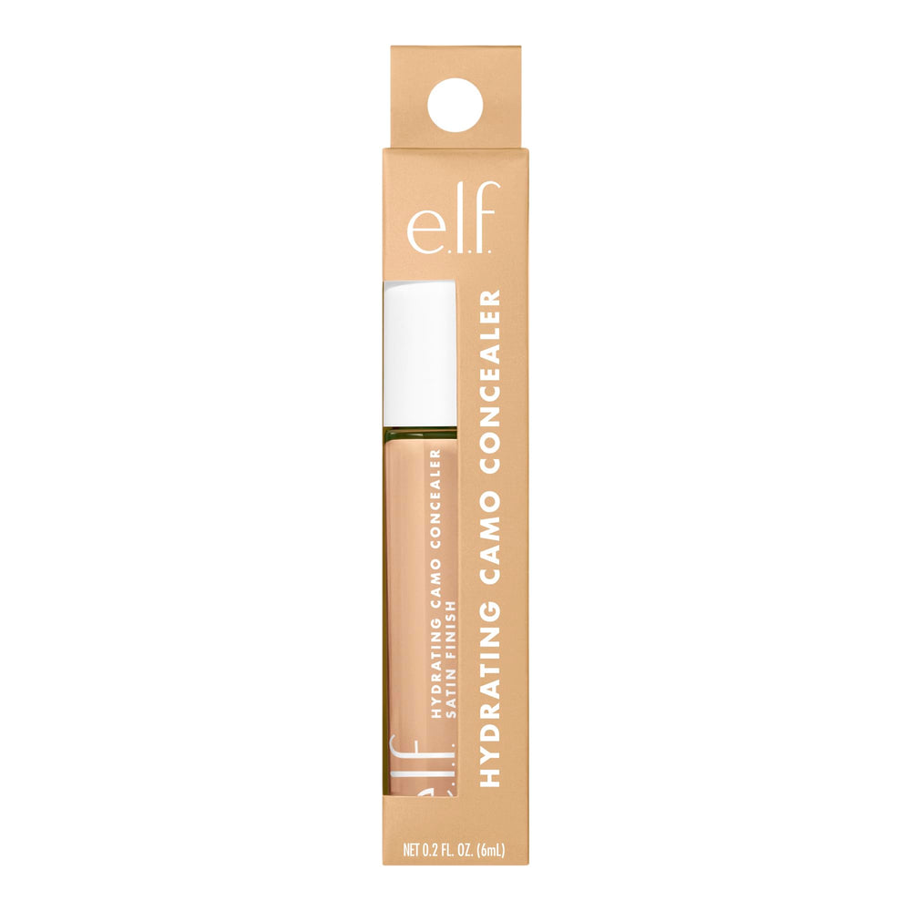 e.l.f. Hydrating Camo Concealer packaging highlights vegan and cruelty-free credentials.