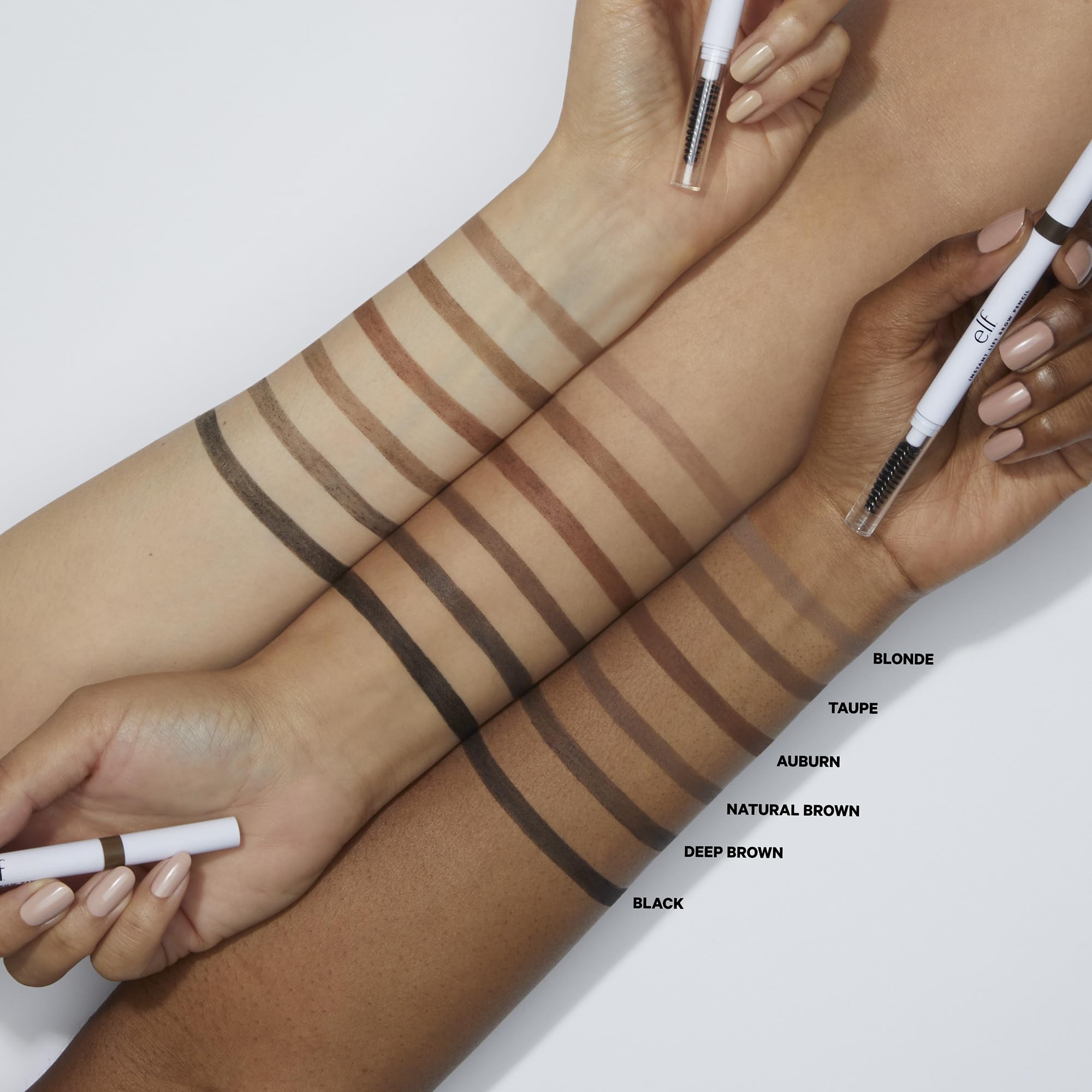 e.l.f. Instant Lift Brow Pencil fine-tip strokes highlight precise filling