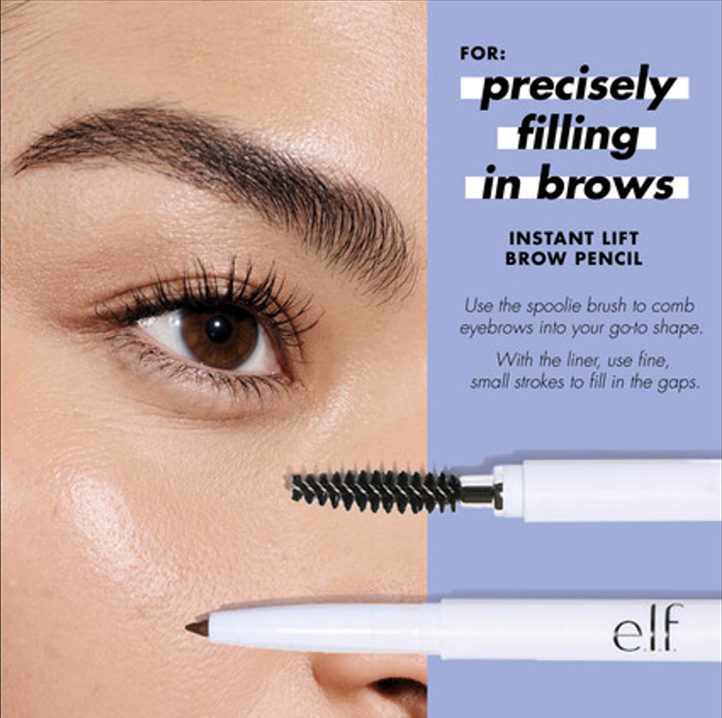 e.l.f. Instant Lift packaging emphasizes vegan, cruelty-free ethics
