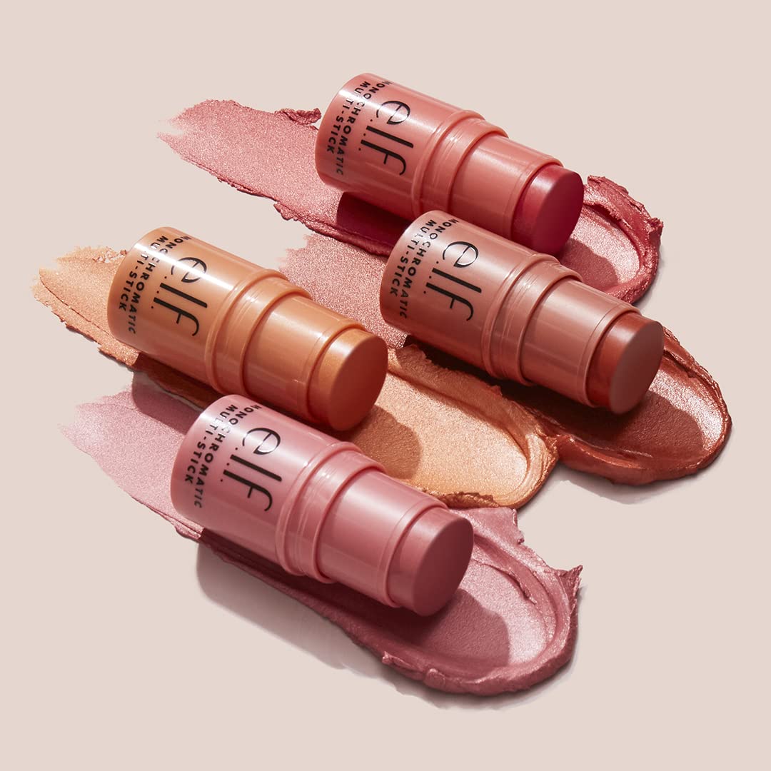 e.l.f. Monochromatic Multi Stick travel-size packaging fits in purses and on-the-go touch-ups
