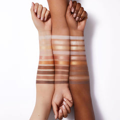 e.l.f. Perfect 10 palette with gold shimmer shades for dimensional eye looks.