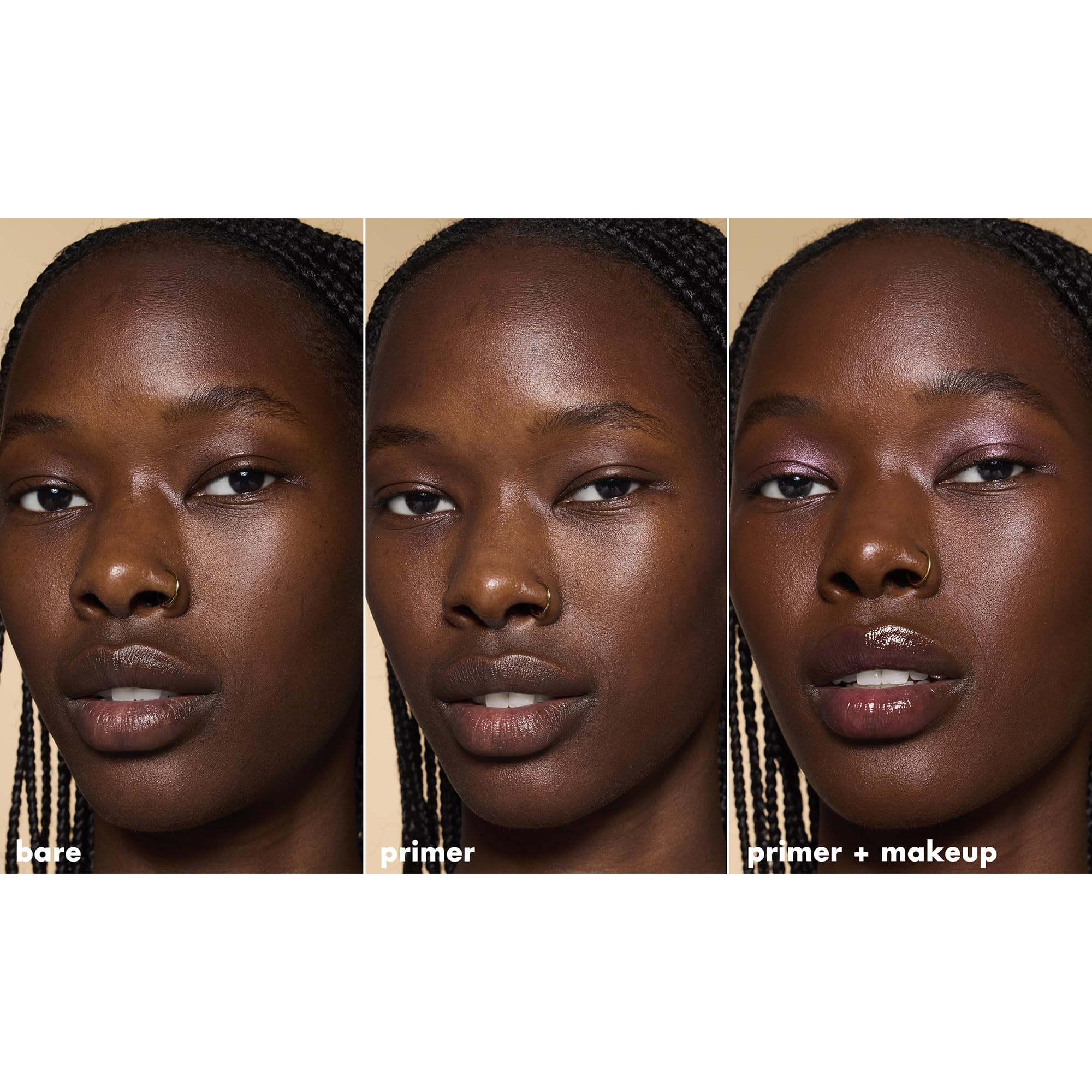 e.l.f. Poreless Primer skin-smoothing preview highlights a balanced complexion under foundation