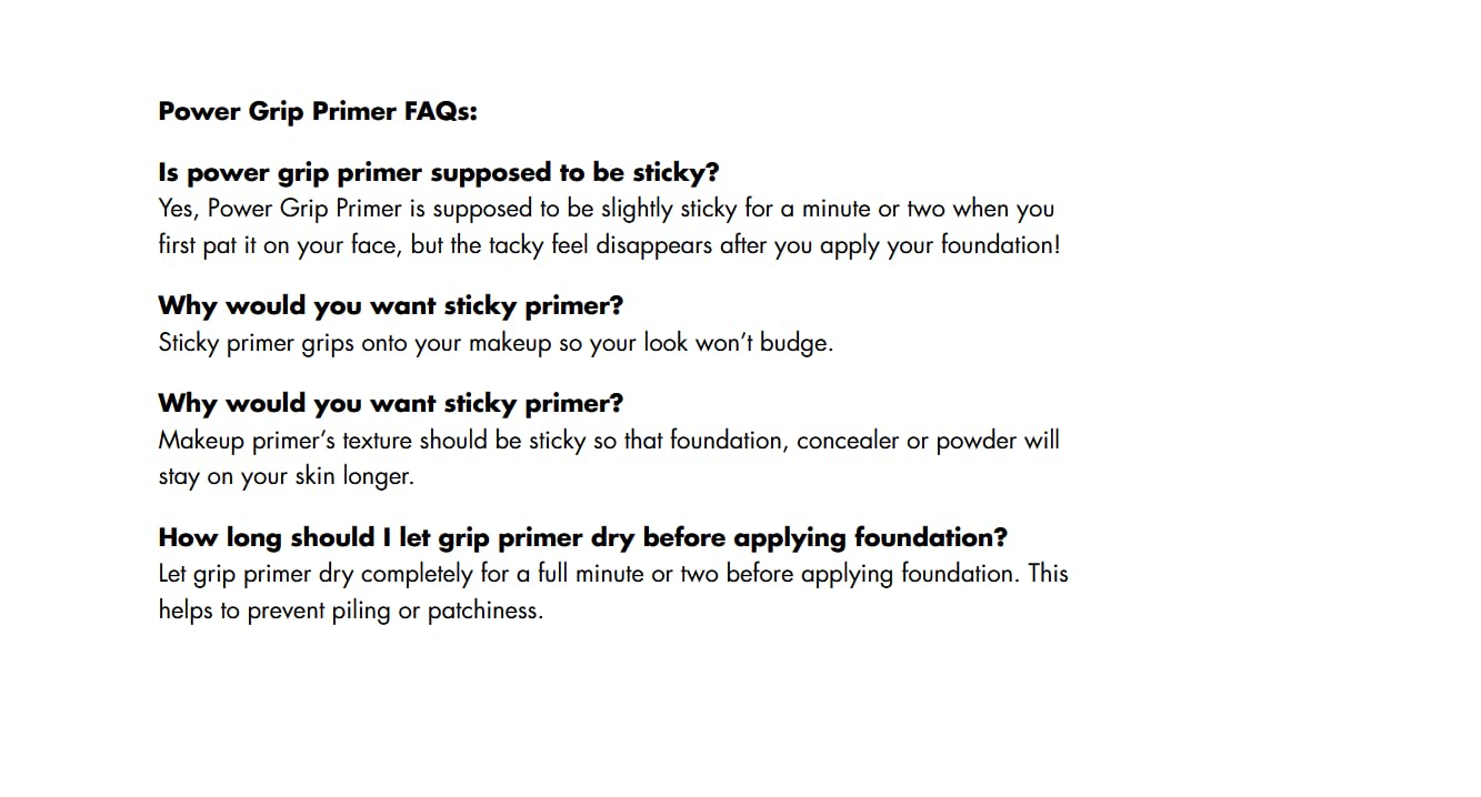 e.l.f. Power Grip Primer vegan and cruelty-free badge visible