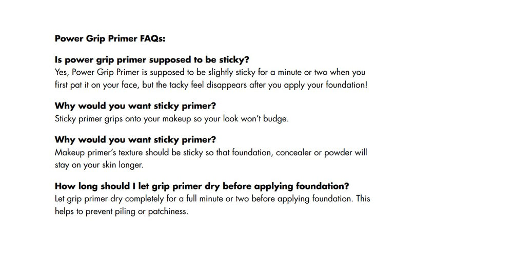 e.l.f. Power Grip Primer vegan and cruelty-free badge visible