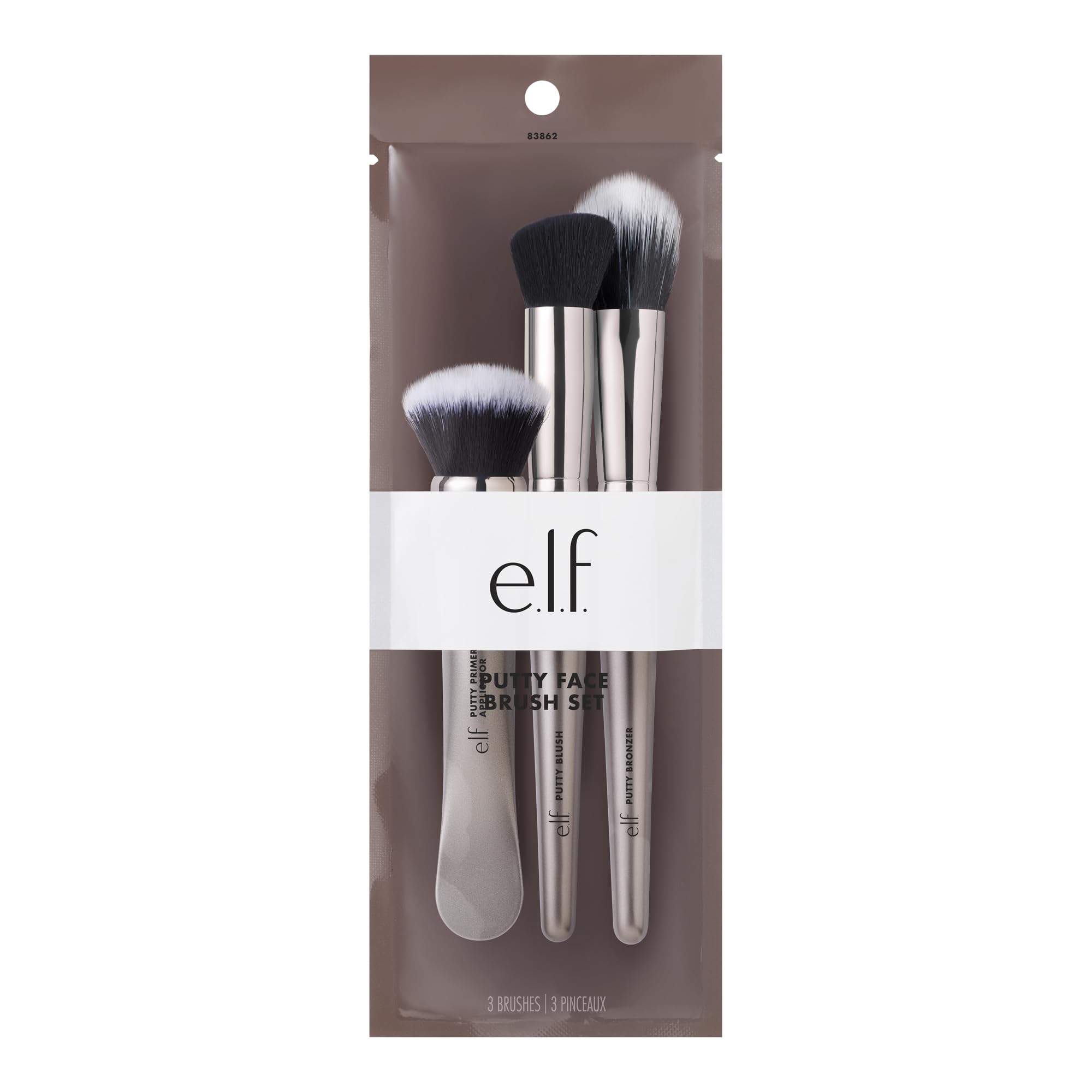 Pincel Putty Primer de elf para recoger y difuminar la fórmula con acabado suave.