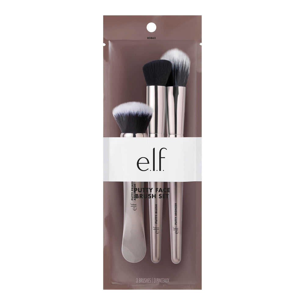 Pincel Putty Primer de elf para recoger y difuminar la fórmula con acabado suave.