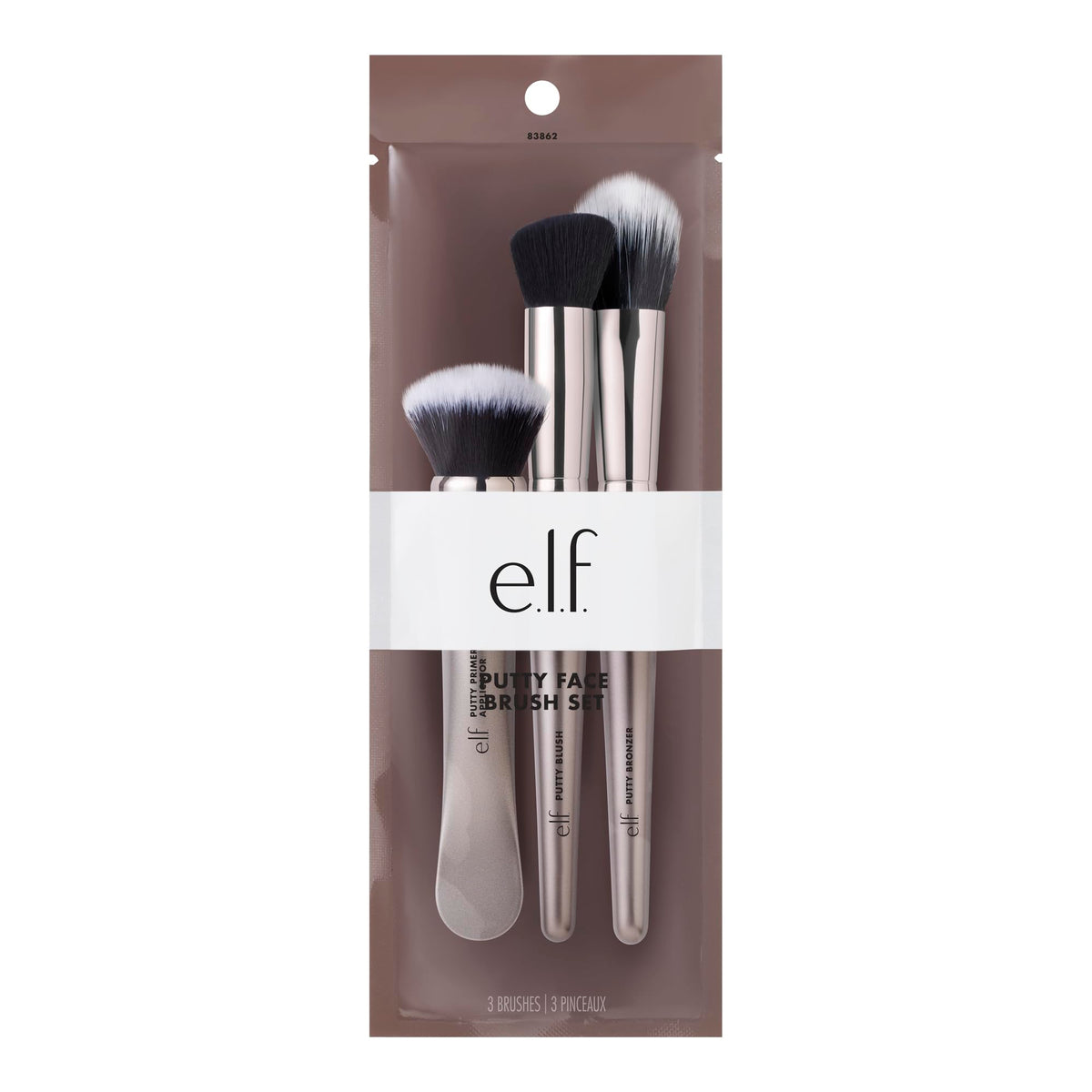 Pincel Putty Primer de elf para recoger y difuminar la fórmula con acabado suave.