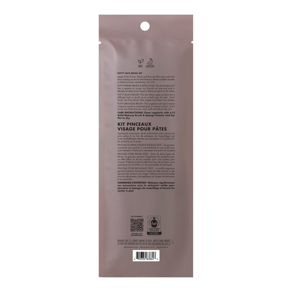 Conjunto vegano y libre de crueldad de elf Putty Tools Trio para uso responsable.