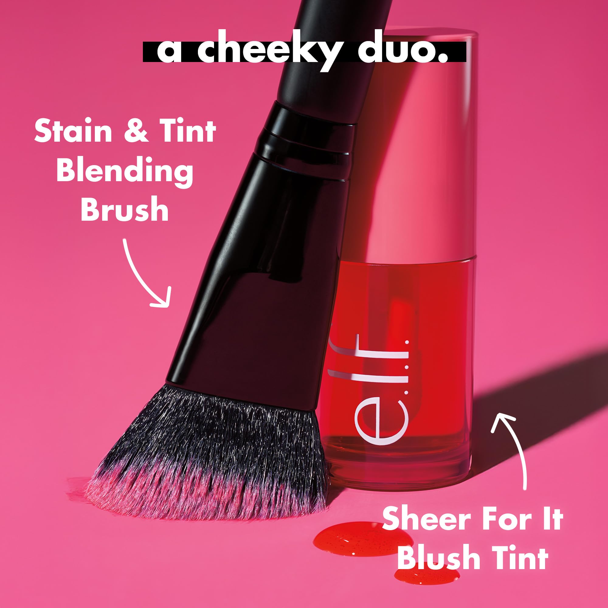 e.l.f. Sheer For It Blush Tint hydrates skin and lips with sheer color.