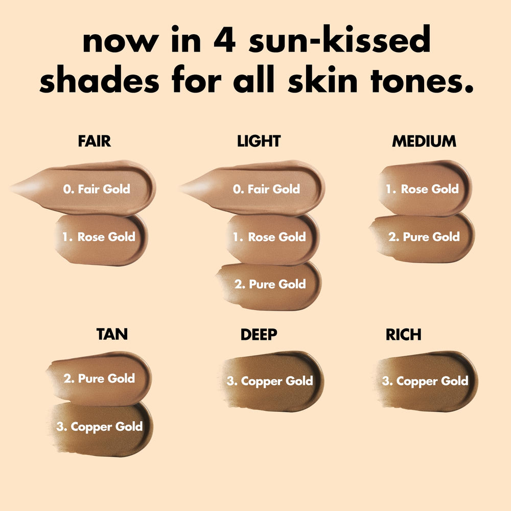 Application on cheek delivering natural radiance with e.l.f. SKIN Bronzing Drops