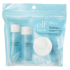 Group shot of the mini kit with cleanser, toner, and moisturizer for on the go