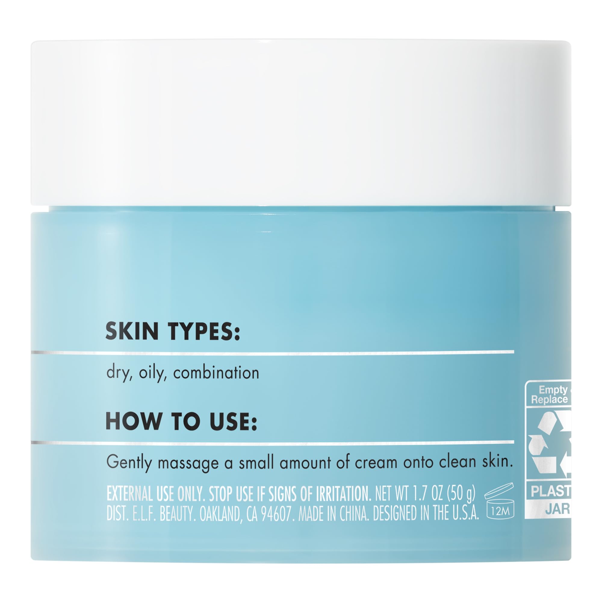 e.l.f. Skin Holy Hydration! dry skin use demonstrates balanced and lasting hydration