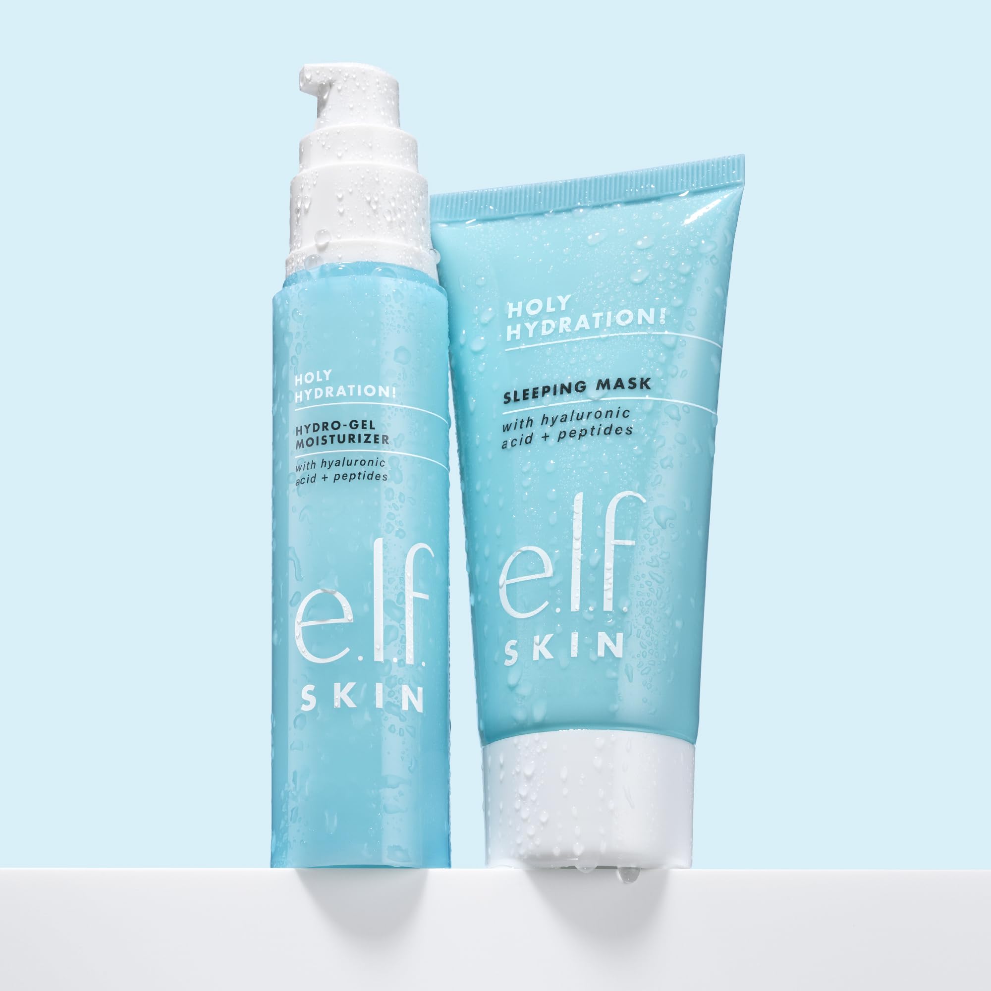 e.l.f. SKIN Holy Hydration Sleeping Mask hyaluronic acid close-up highlighting moisture lock