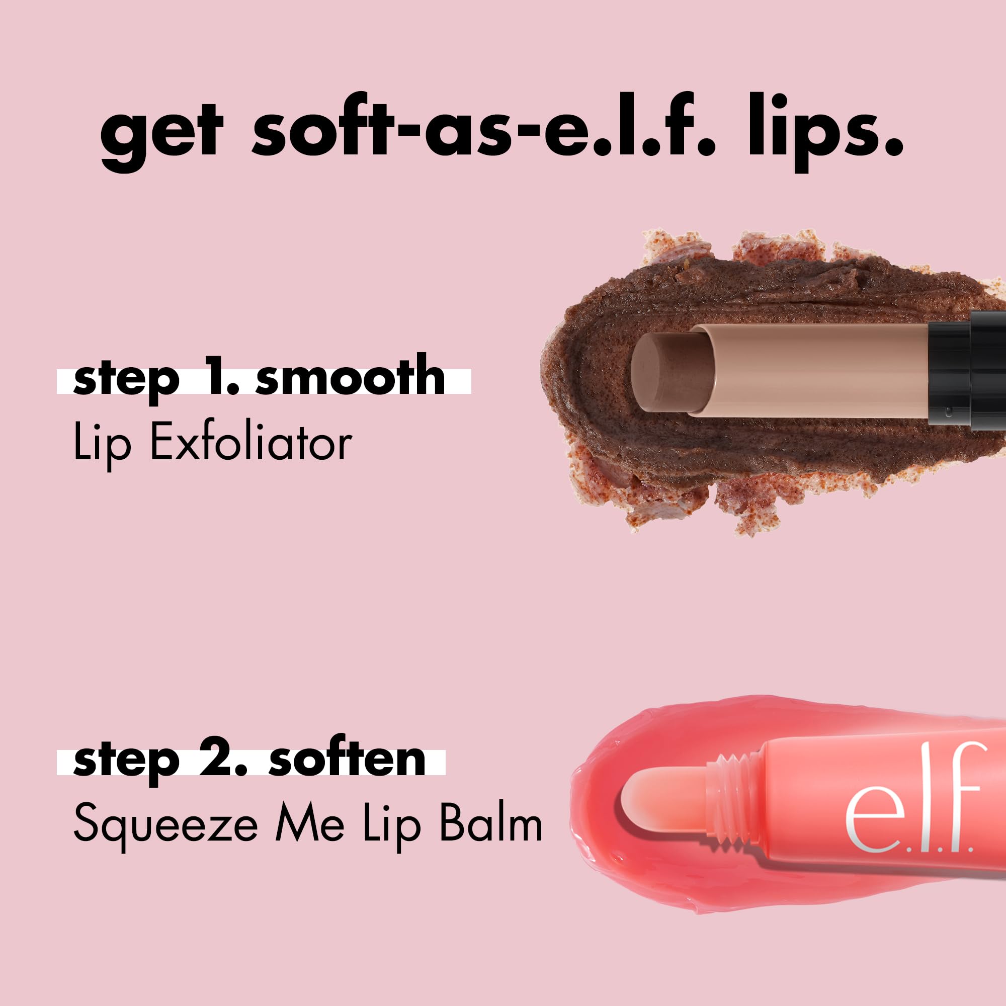 e.l.f. Squeeze Me Lip Balm squeeze-tube packaging.