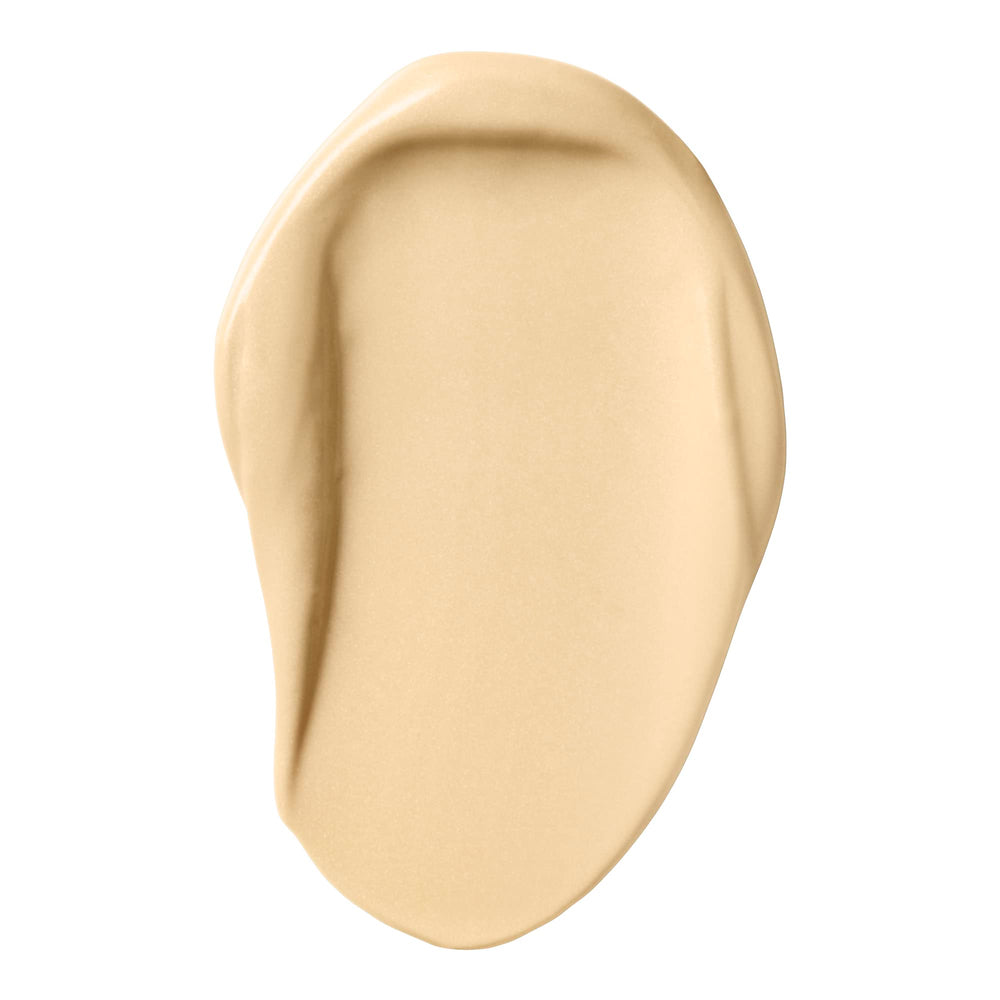 e.l.f. Suntouchable Whoa Glow SPF 30 hand-swatch-peach demonstrates peach shimmer for natural radiance.
