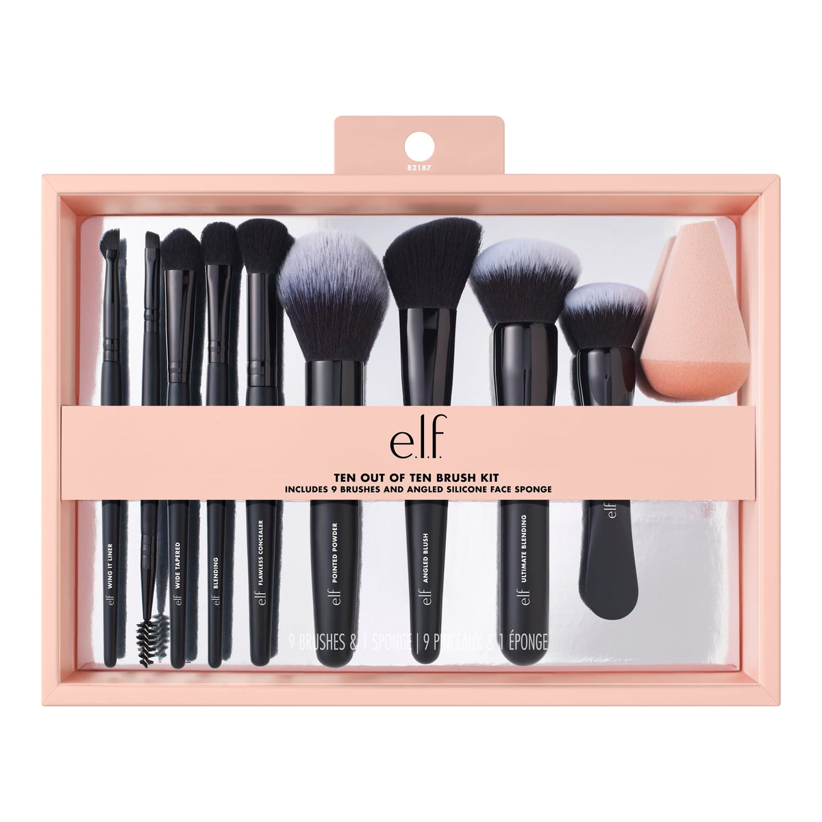 e.l.f. Ten Out Of Ten brush set kit ready for a flawless full-face routine.